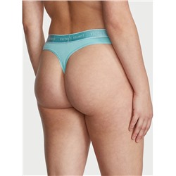 COTTON Logo Cotton Thong Panty