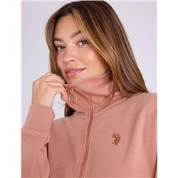 QUARTER ZIP METALLIC EMBROIDERED PULLOVER