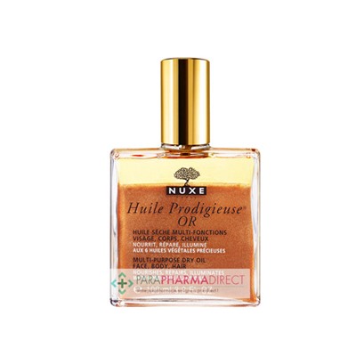 Nuxe Huile Prodigieuse Or Huile Sèche Multi-Fonctions Effet Lumière 100ml