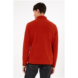 Erkek Kiremit Basic Sweatshirt