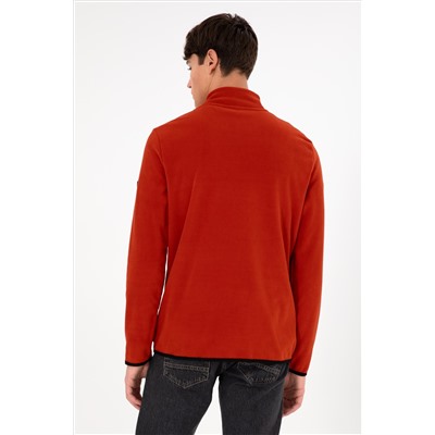 Erkek Kiremit Basic Sweatshirt