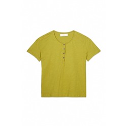 Camiseta lisa manga corta 100% algodón kaki