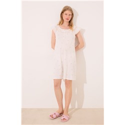 Camisón "maternity" algodón blanco