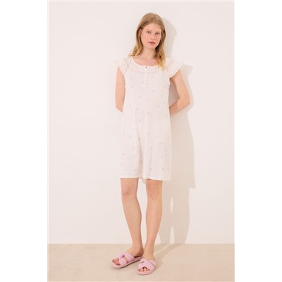 Camisón "maternity" algodón blanco