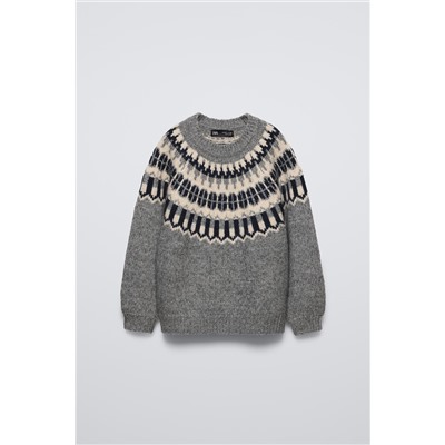 JACQUARD KNIT SWEATER