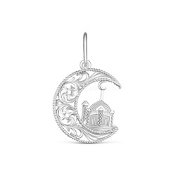 Подвеска мусульманская из серебра родированная 925 пробы м-50102700р