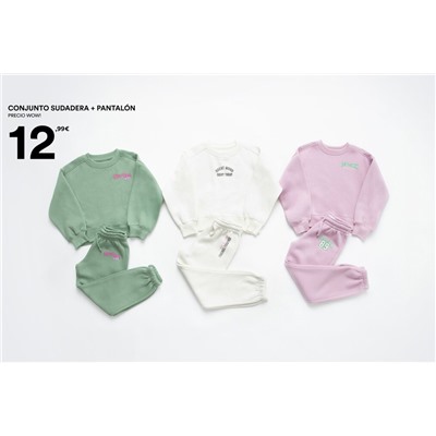 2-PIECE PLUSH SWEATSHIRT AND TROUSERS SET