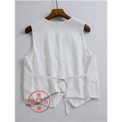 Жилет на подкладе из смесового льна  Pull&bea*r  Экспорт