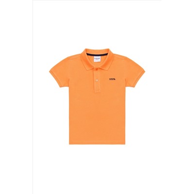 Erkek Çocuk Turuncu Basic Polo Yaka Tişört
