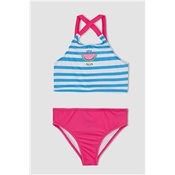 Defacto Kız Çocuk Desenli Bikini Takım Z3619A623SM