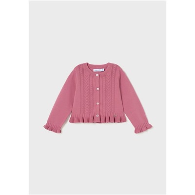 Rebeca de tricot con algodón sostenible para bebé