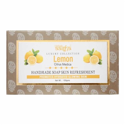 AASHA HERBALS Handmade Lemon soap Мыло Лимон ручной работы 100г