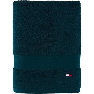 TOMMY HILFIGER Modern American Solid Cotton Bath Towel, 30" x 54"