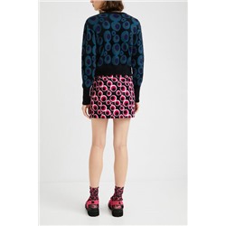 Jersey punto jacquard apeluchado