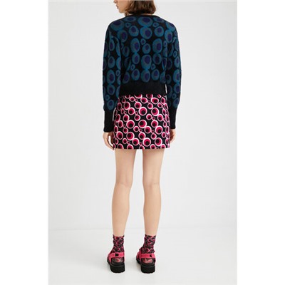 Jersey punto jacquard apeluchado