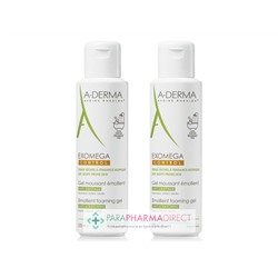 A-Derma Exomega Control Gel Moussant Emollient Anti-Grattage 2x500mlLot  × 2