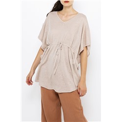 Jersey de lino Beige