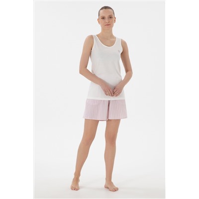 Kadın Ekru Pijama Takımı