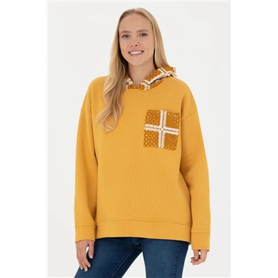 Kadın Hardal Sweatshirt