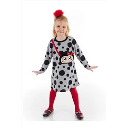Denokids Uç Uç Siyah Puanlı Kız Elbise CFF-21S1-073