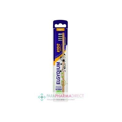 Elgydium Kids Brosse à Dents Bois Eco-Conçue SOFT