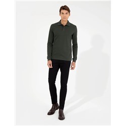 Koyu Yeşil Slim Fit Sweatshirt