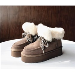 Зимние ботинки из натуральной шерсти