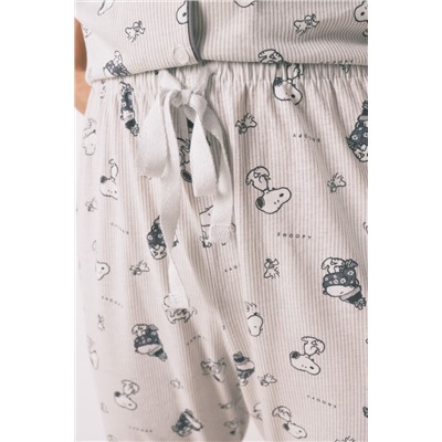Pijama camisero 100% algodón Snoopy