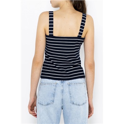 Top Azul marino