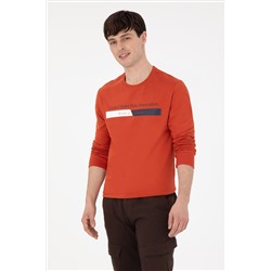 Erkek Kiremit Sweatshirt