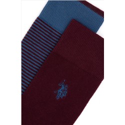 Erkek Bordo Soket Çorap