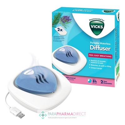 Vicks Diffuseur Portable VH1800 +2 recharges VapoPads