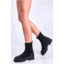 Bambi Siyah Kadın Bot & Bootie M0643174017
