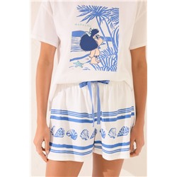 Pijama corto blanco Mafalda