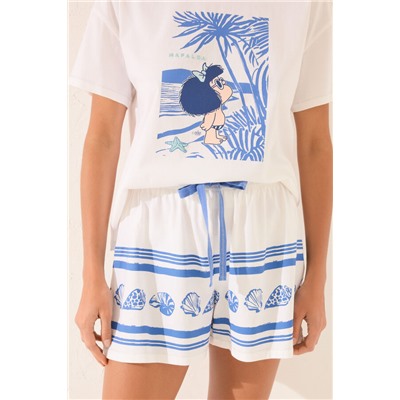 Pijama corto blanco Mafalda
