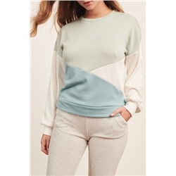 Зеленый свитшот Leely