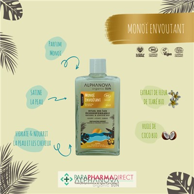 Alphanova Sun Monoï Envoutant Corps BIO 100 ml