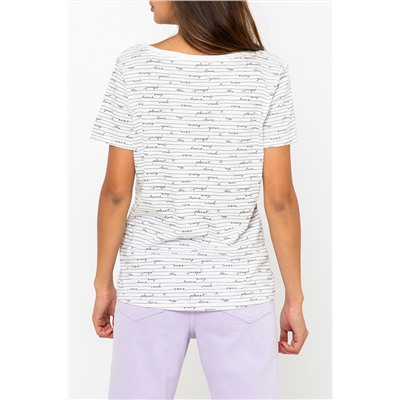 Camiseta Blanco y azul
