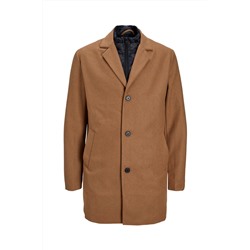 Chaqueta efecto doble prenda Camel