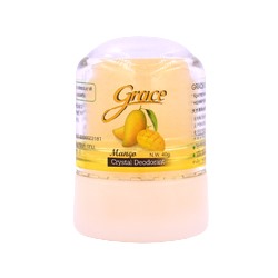 GRACE CRYSTAL ALUM DEODORANT MANGO 40 G / НАТУРАЛЬНЫЙ ДЕЗОДОРАНТ-КРИСТАЛЛ С ЭКСТРАКТОМ МАНГО ОТ GRACE 40 ГР