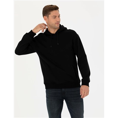 Siyah Regular Fit Sweatshirt