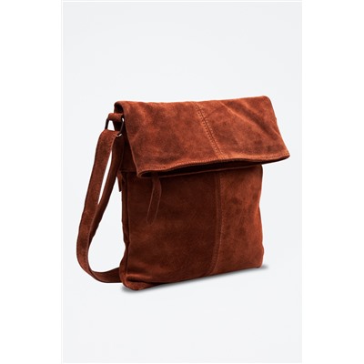 Bandolera de piel Airuno - Marrón