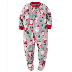 1-Piece Fleece Christmas PJs