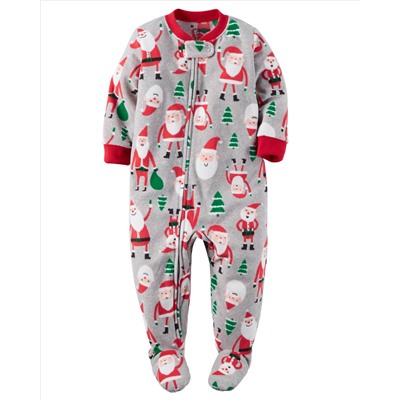 1-Piece Fleece Christmas PJs