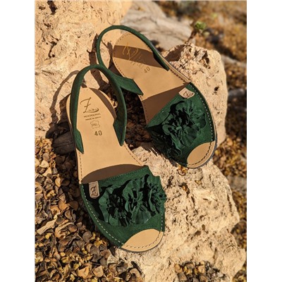 Испанские абаркасы от AB.ZAPATOS · 3206 lazo verde АКЦИЯ