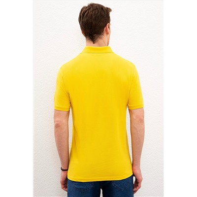 Erkek Safran Basic Polo Yaka Tişört