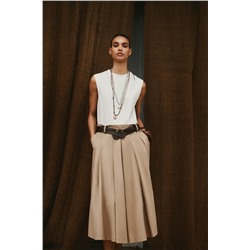 CONTRAST BELTED DRESS