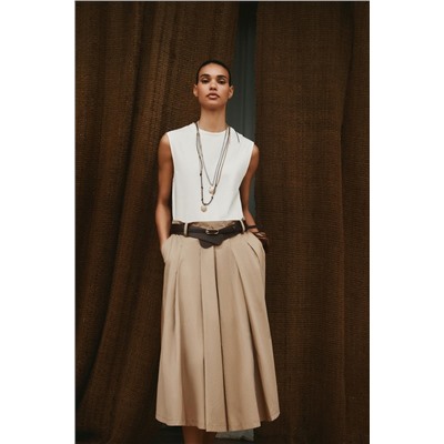 CONTRAST BELTED DRESS