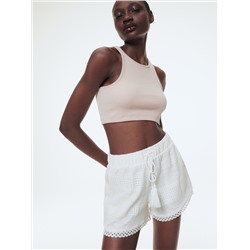 Shorts aus Spitze