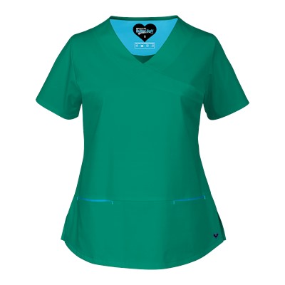 UA Butter-Soft STRETCH Scrubs Contemporary Fit Crossover Top